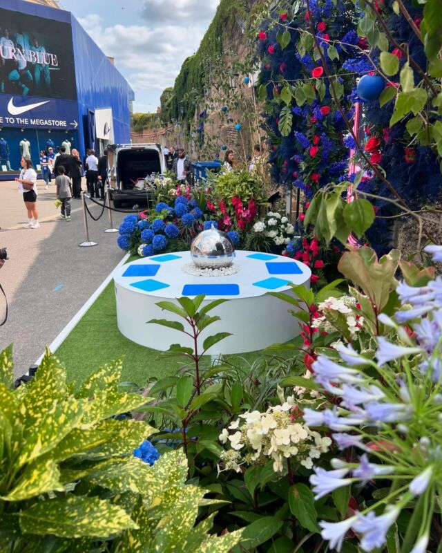 An amazing setup designing the garden of Eden for @chelseafc @160over90 @easportsfc @juliancarterdesign .

Our bespoke design with metal structure , an Eden hazard graphic , a water feature , astro turf, fresh cut flowers and plants to create this spectacular display. 

#chelseafc #easports #london #flowerinstallation #luxuryflowers #bespoke #chelsea